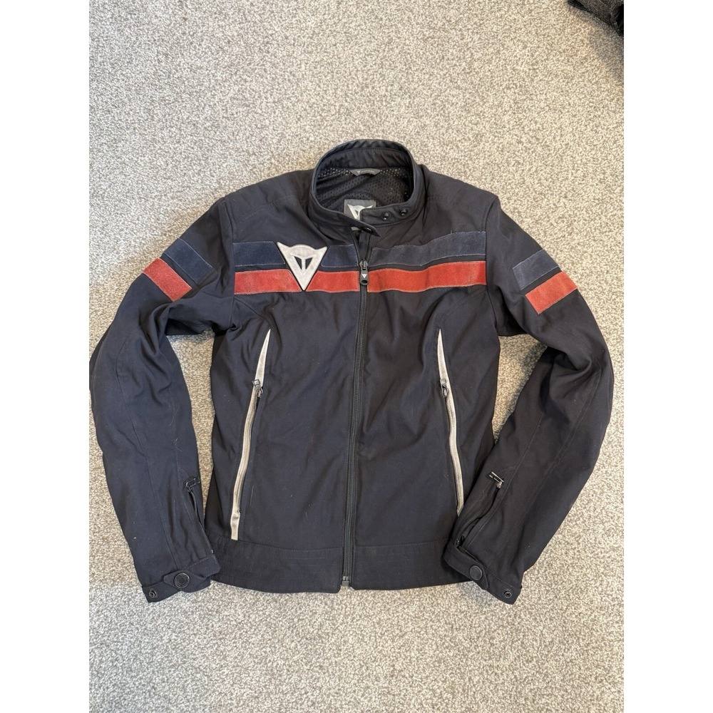Dainese Codice Controllo Black Motorcycle Jacket Padded Armor Size 46 READ - Picture 4 of 16
